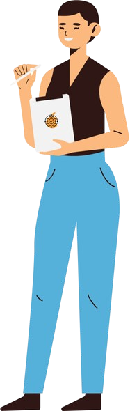 Altwo, Persona sonriendo con tablet en la mano