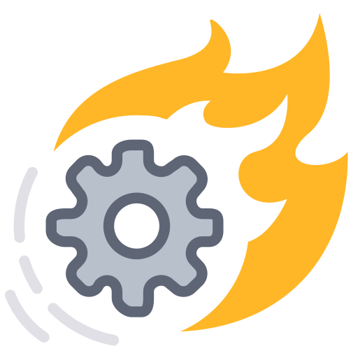 Icono de velocidad y AI que simboliza desarrollo rápido y eficiente (Altwo Technology)